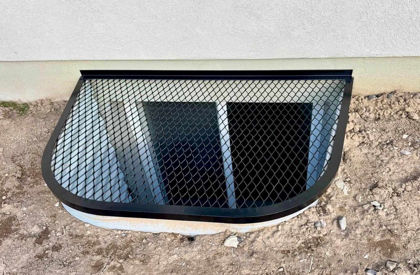 powder coated steel window well cover utah